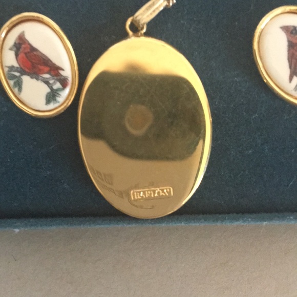 Barlow Jewelry Vintage Barlow Handpainted Earrings N Necklace Set